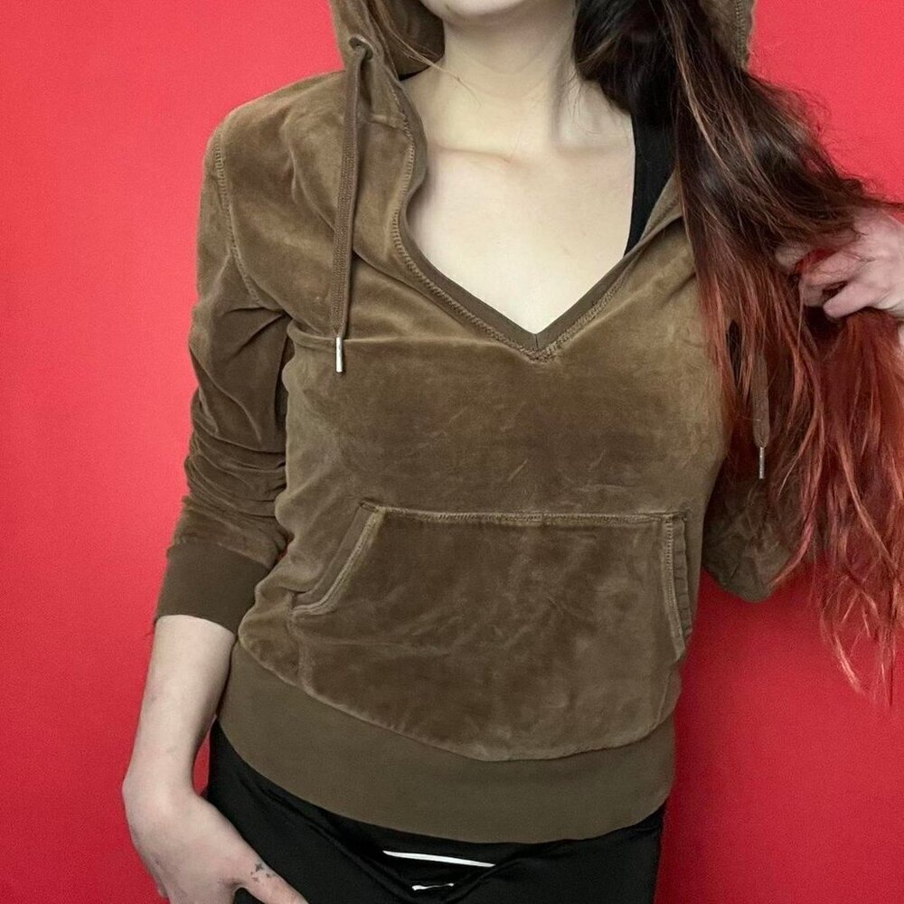 L.o.g.g / Teddy bear brown V neck pullover hoodie 🤎🤎